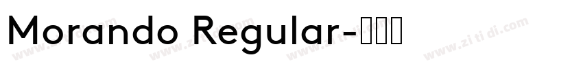 Morando Regular字体转换